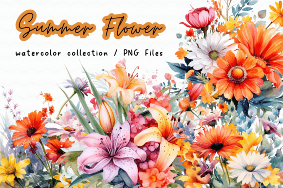 Download Summer Flower Watercolor Clipart - Art Collection