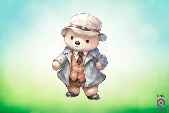 Download Detective Polar Bear Clipart PNG - Art Collection