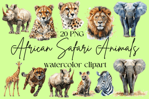 Download African Safari Animals Clipart - Art Collection