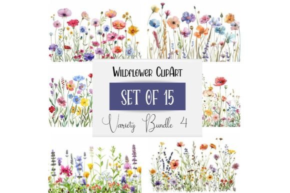 Download Watercolor Meadow Wildflower Clipart - Art Collection