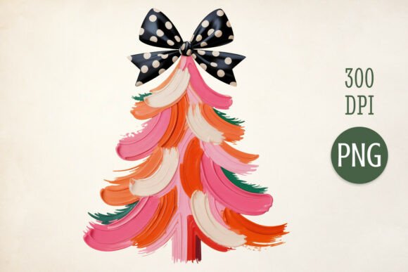 Download Bold Brush Christmas Tree Art - Art Collection