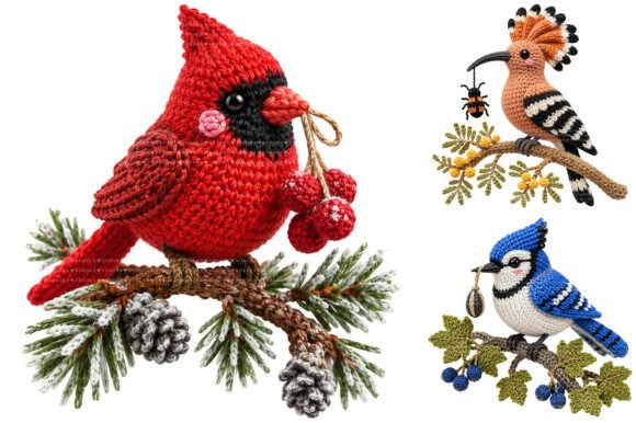 Download Crochet Bird Clipart Bundle - Art Collection