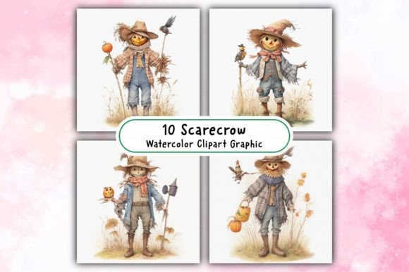 Download Scarecrow Watercolor Clipart - Art Collection