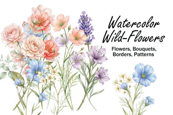 Download Watercolor Wildflower Clipart Collection - Art Collection
