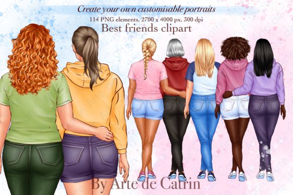 Download My Best Friends Clipart, Besties Clipart - Art Collection