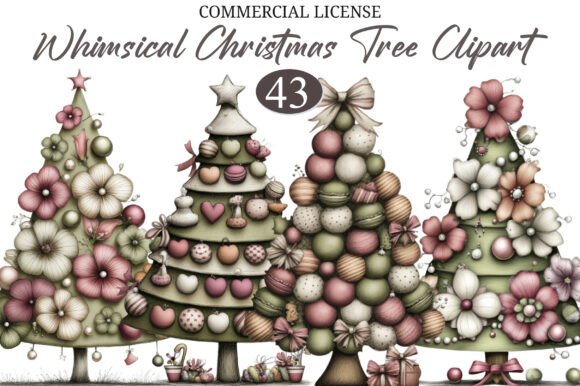 Download Whimsical Christmas Tree Clipart - Art Collection