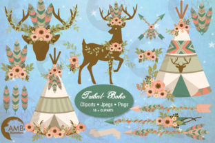 Download Tribal Wildlife Clipart in Browns - Art Collection