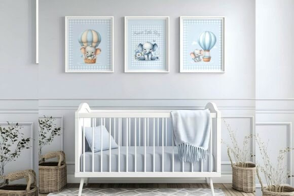 Download Elephant Nursery Wall Art Bundle - Art Collection
