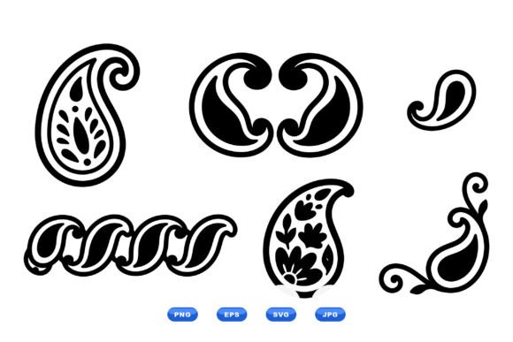 Download Paisley Vector Clipart Pack - Art Collection
