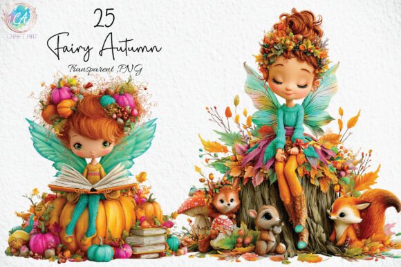 Download Fairy Autumn Clipart PNG - Art Collection