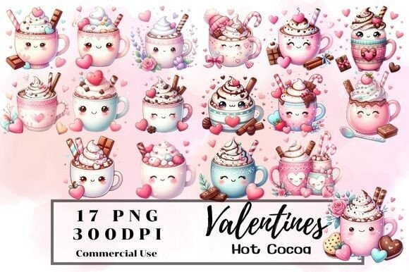 Download Valentine Hot Cocoa Clipart - Art Collection