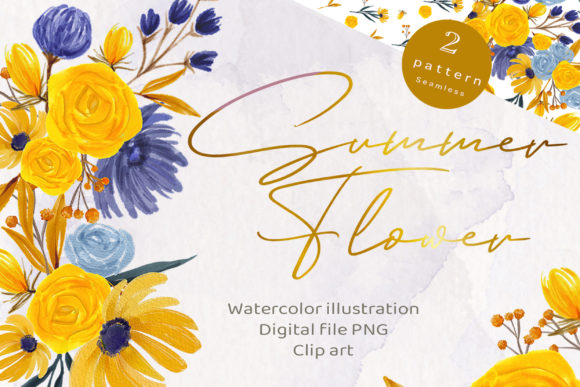 Download Summer Flower,Watercolor Floral Clipart - Art Collection