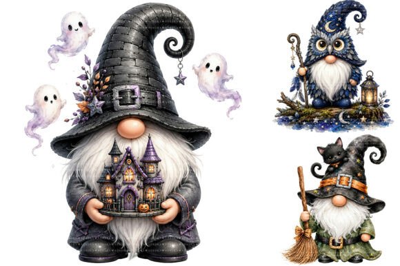Download Halloween Gnome Clipart Bundle - Art Collection