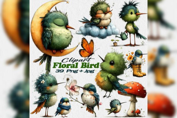 Download Hummingbird PNG Clipart Spring Floral - Art Collection