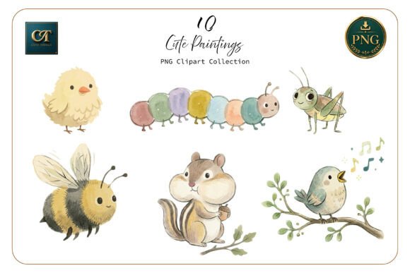 Download Cute Watercolor Animal Clipart Set - Art Collection