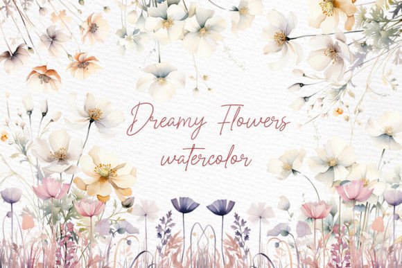 Download Watercolor White Wild Flowers Clipart - Art Collection