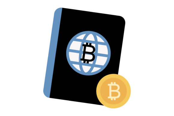 Download Bitcoin Icon Black Passport Design Art - Art Collection