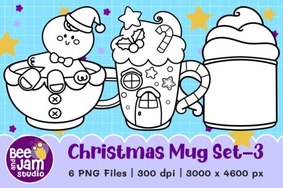 Download Christmas Mug Clipart Set-3 - Art Collection