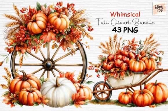 Download Whimsical Fall Clipart Bundle PNG - Art Collection