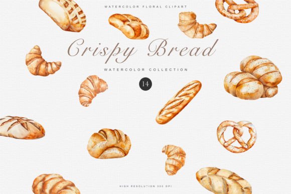 Download Watercolor Bakery Clipart Set - Art Collection