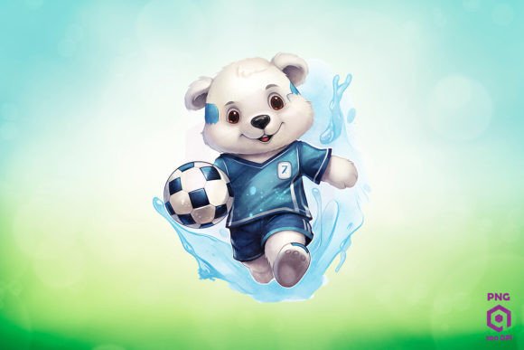 Download Football Player Polar Bear Clipart PNG - Art Collection