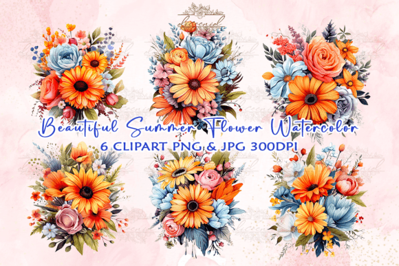 Download Summer Flower Watercolor Clipart - Art Collection