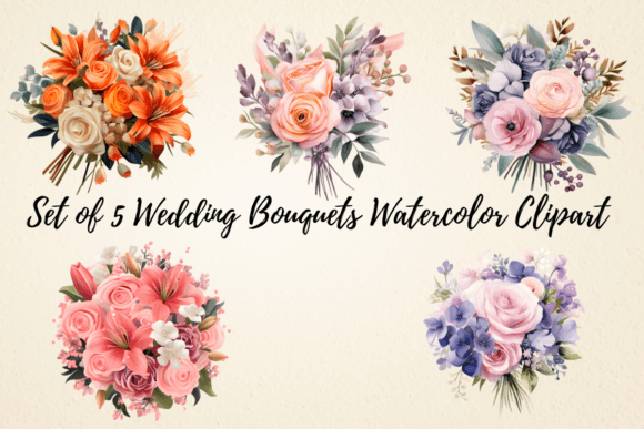 Download Wedding Bouquet Watercolor Clipart - Art Collection