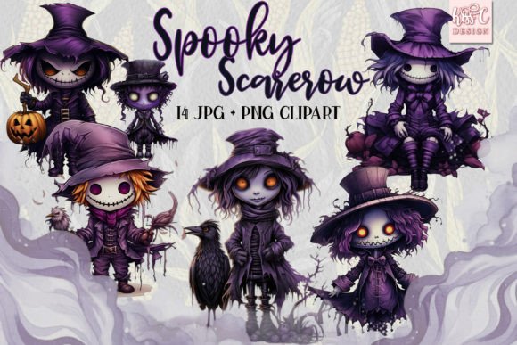 Download Spooky Scarecrow Sublimation Cliparts - Art Collection