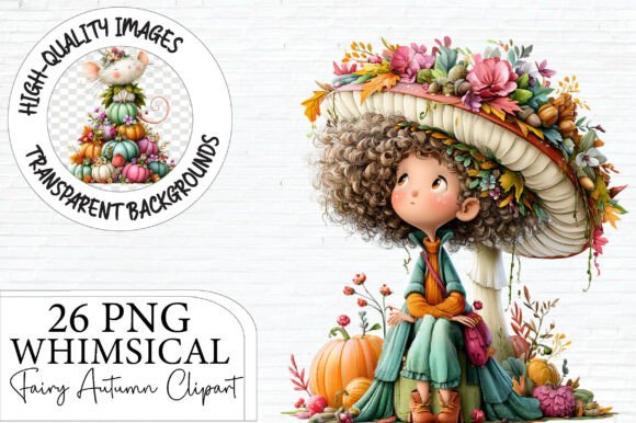 Download Whimsical Fairy Autumn Clipart Bundle - Art Collection