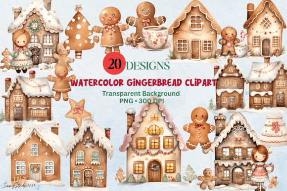 Download Watercolor Gingerbread Clipart - Art Collection