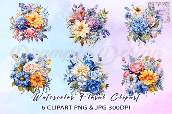 Download Watercolor Floral Clipart - Art Collection