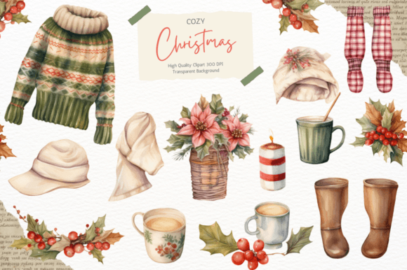 Download Cozy Christmas Clipart - Art Collection