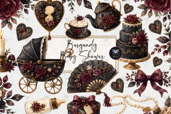 Download Burgundy Mocha Baby Clipart - Art Collection
