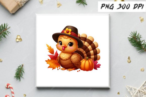 Download Autumn Cute Turkey Clipart - Art Collection