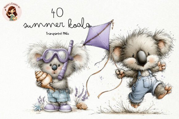 Download Cute Summer Koala PNG Clipart - Art Collection