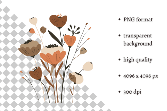 Download Watercolor Boho Wild Flowers Clipart - Art Collection
