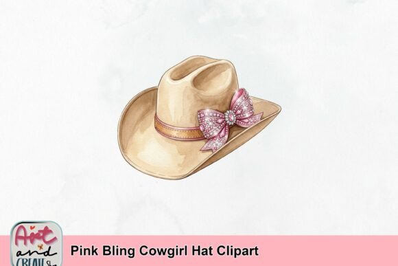 Download Pink Bling Cowgirl Hat Clipart - Art Collection