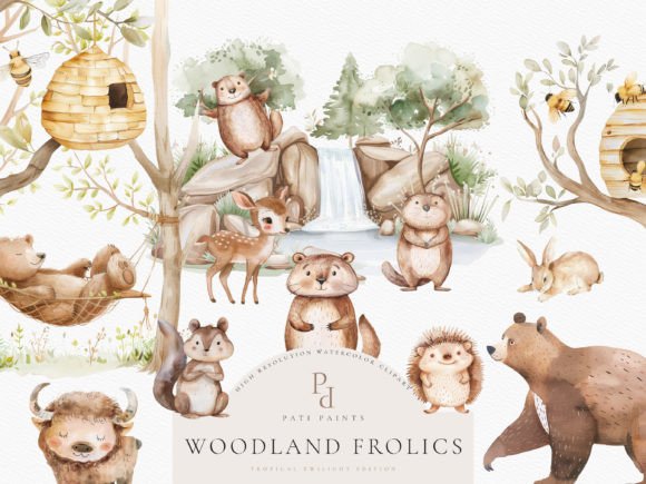 Download Cute Woodland Animal Clipart Bundle - Art Collection