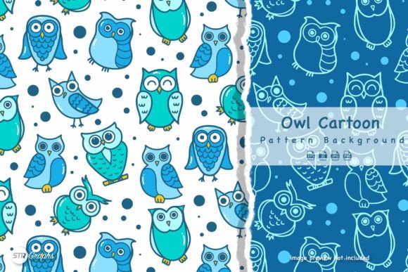 Download Pattern Background - Owl Cartoon - Art Collection