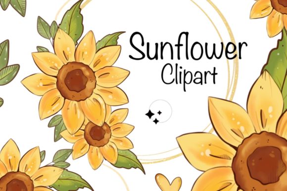 Download Sunflower Digital Clipart Set - Art Collection