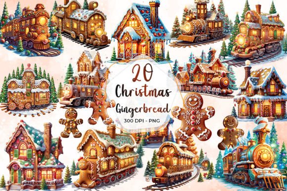 Download Cute Christmas Gingerbread Clipart - Art Collection