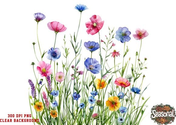 Download Wildflower Meadow, Gardening Clipart - Art Collection