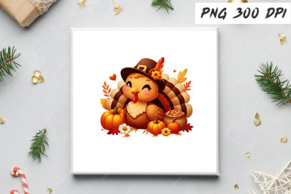 Download Autumn Cute Turkey Clipart - Art Collection
