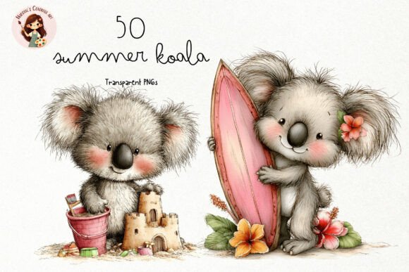 Download Summer Beach Koala PNG Clipart - Art Collection