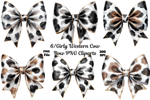 Download Girly Western Cow Bow PNG Cliparts - Art Collection