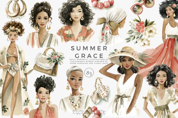 Download Summer Watercolor Clipart Set - Art Collection