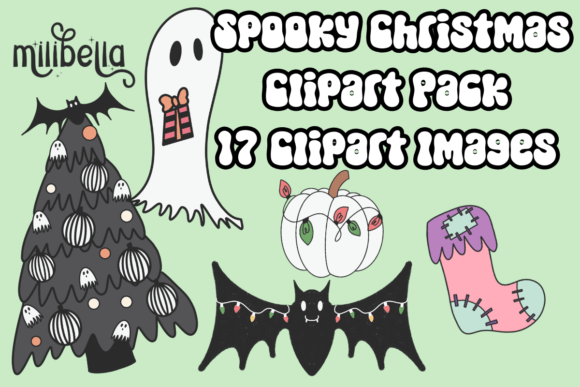 Download Spooky Christmas Clipart Pack - Art Collection