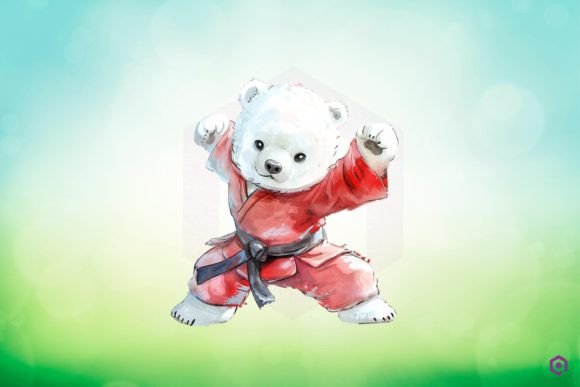 Download Kung Fu Polar Bear Clipart PNG - Art Collection