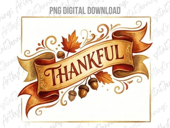 Download Thankful Watercolor Fall Clipart PNG - Art Collection