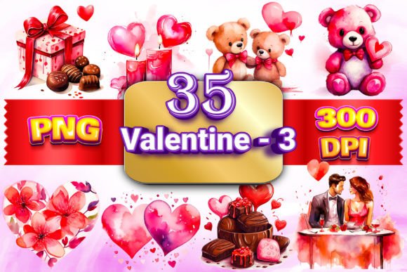 Download Valentine Clipart Bundle 3 - Art Collection